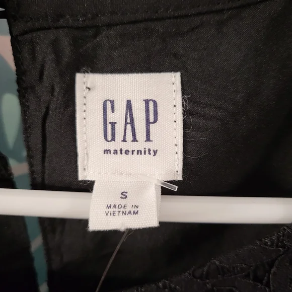 GAP - Black Floral Lacey Maternity Dress - NWT - Small - Picture 8 of 12